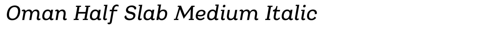 Oman Half Slab Medium Italic image